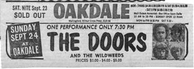 Wildweeds and The Doors 1968